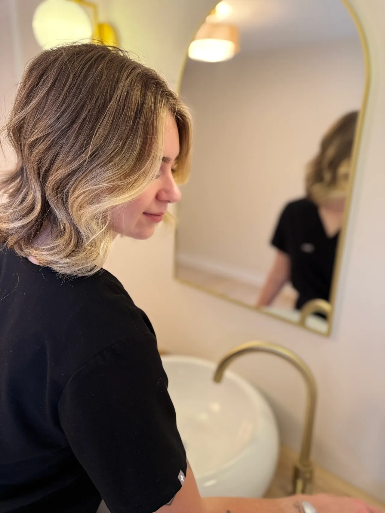 Emily of EmGlowSkin in her Branford, CT studio